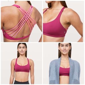 Lululemon Free To Be Bra (Wild) strappy yoga enthusiasts. size 8
